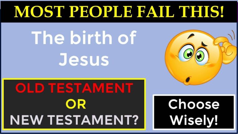 BIBLE QUIZ: OLD TESTAMENT OR NEW TESTAMENT? IF YOU GET ABOVE 20 YOU ARE DEFINITELY A SCHOLAR!#388