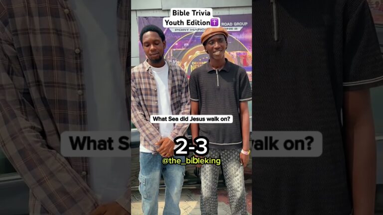 BIBLE TRIVIA: YOUTH EDITION✝️