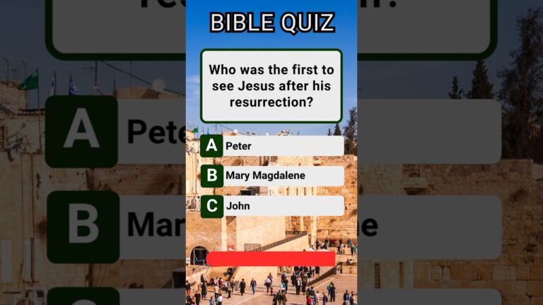 Bible Quiz Questions and Answers!  #trivia