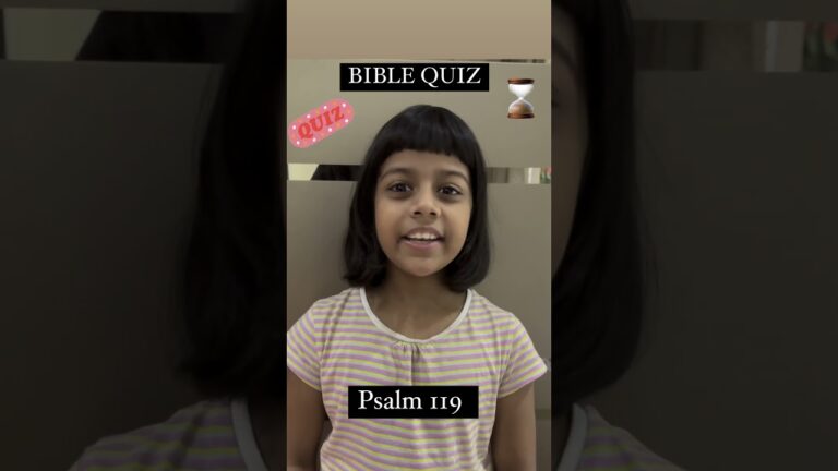 Bible Quiz for Children || Nithya Jesslyn || Try to answer🤔