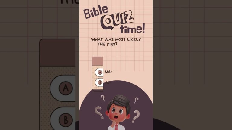 👦👧 Bible Quiz for Kids: Gospel Edition!