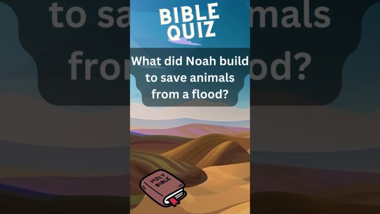 Bible Quiz for Kids - Question 1
