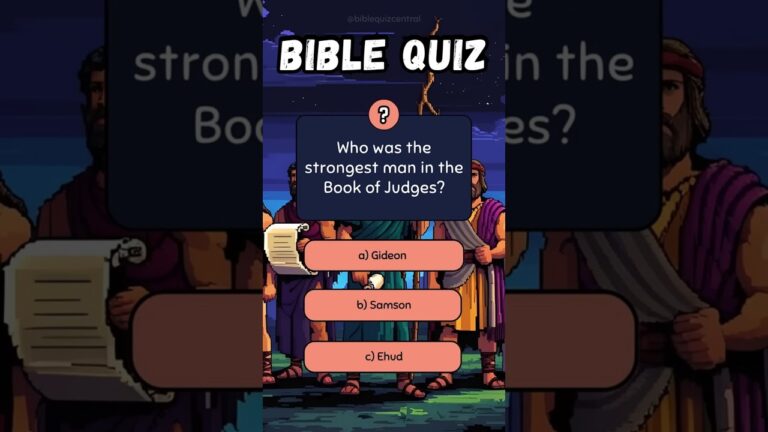 Can You answer these 5 Bible Questions from Judges? #quiz