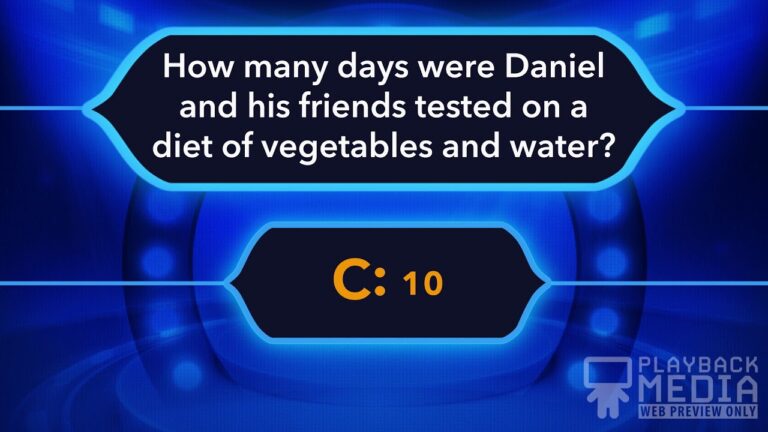 Food in the Bible Trivia Game for Kids