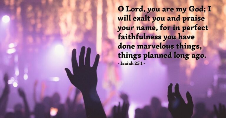 Isaiah 25:1 — Today's Verse for Friday, March 6, 2026