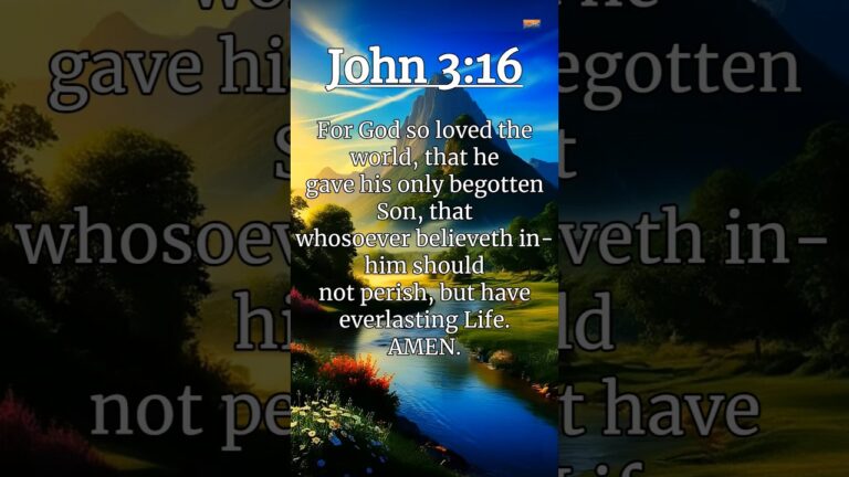 John 3:16 -The Greatest Verse in the Bible | God’s Love Explained. #John316 | @DailyJesusPrayers7 John 3:16 -The Greatest Verse in the Bible | God's Love Explained. #John316 | @DailyJesusPrayers7