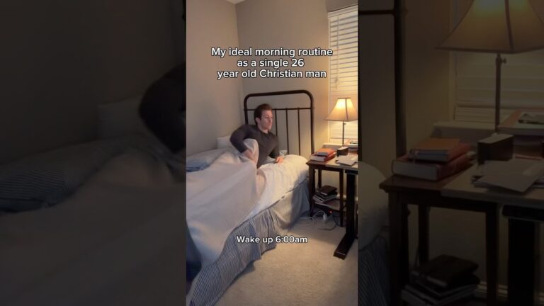 My ideal morning routine as a single 26 year old Christian man #shorts