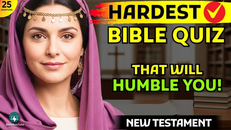 NEW TESTAMENT BIBLE QUIZ - 25 Bible Questions for True Bible Experts to Test Their Knowledge!