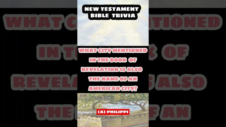 New Testament Bible Trivia