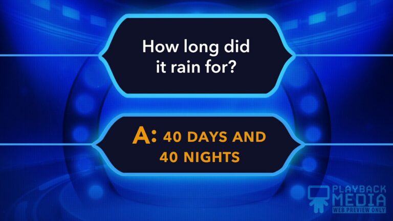 Noah's Ark Bible Trivia Game for kids