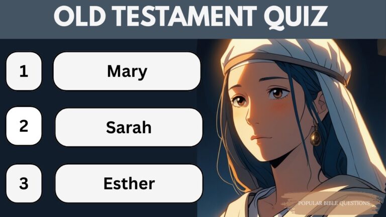 Old Testament Quiz | 15 Popular Bible Questions #quiz