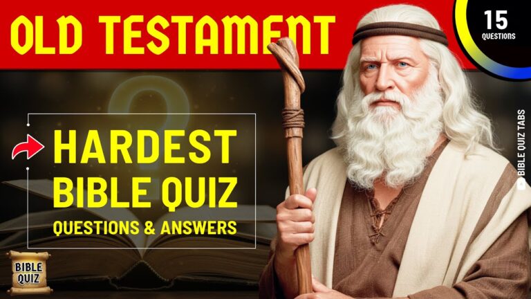 Only 5% Pass This Old Testament Quiz - 15 Bible Questions To Test Your Bible Knowledge