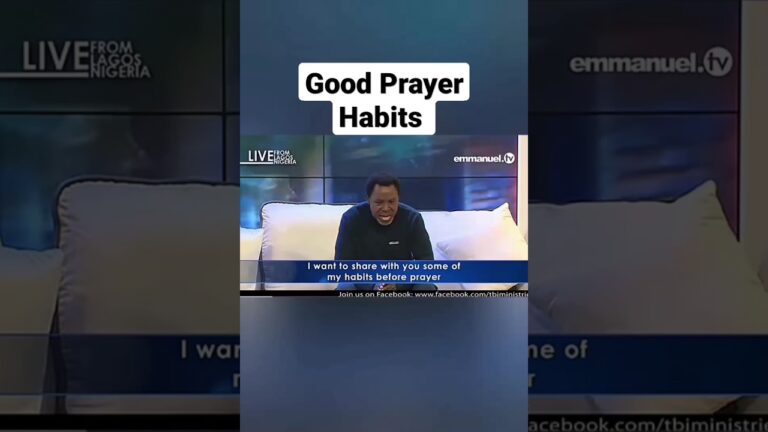 Prayer Habits that Attract God's Attention - Divine Revelation Sermon By TB Joshua