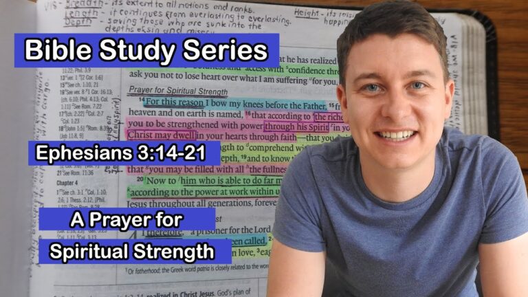 Short Bible Study Lesson | Ephesians 3:14-21 | A Prayer for Spiritual Strength