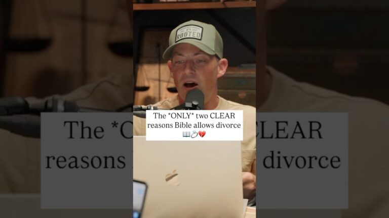 The *ONLY* two CLEAR reasons that Bible allows divorce