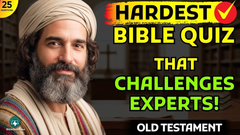 The Old Testament Bible Quiz That Will ACTUALLY Humble a Bible Expert | Bible Quiz Tube