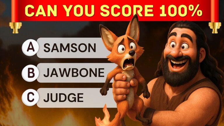 The Ultimate SAMSON Bible Quiz | 45 Questions | 3 Levels The Ultimate SAMSON Bible Quiz | 45 Questions | 3 Levels