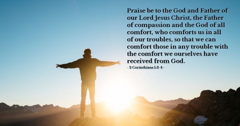 Today's Verse – 2 Corinthians 1:3-4 Today's Verse - 2 Corinthians 1:3-4