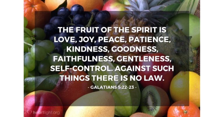 Today's Verse - Galatians 5:22-23