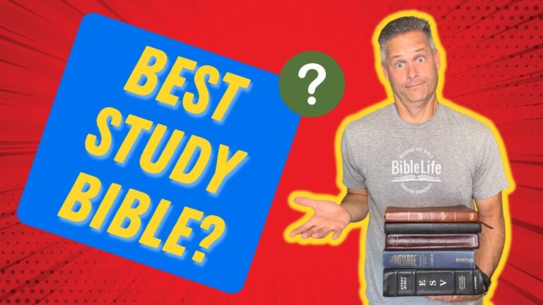 What is the Best Study Bible for Beginners? (Video 12: "Bible Study for Beginners" series)