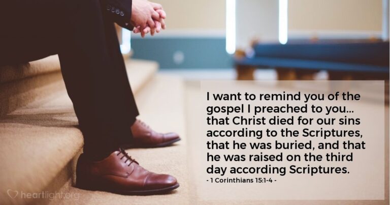 1 Corinthians 15:1-4 — Today’s Verse for Tuesday, April 14, 2026 1 Corinthians 15:1-4 — Today's Verse for Tuesday, April 14, 2026