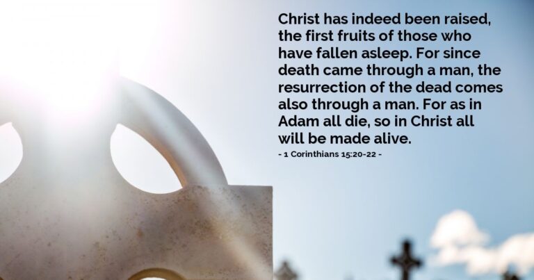 1 Corinthians 15:20-22 — Today's Verse for Sunday, April 19, 2026