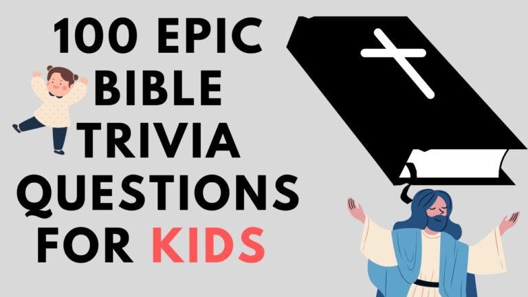 100 Epic Bible Trivia Questions for Kids | Bible Trivia Quiz | (New & Old Testament)