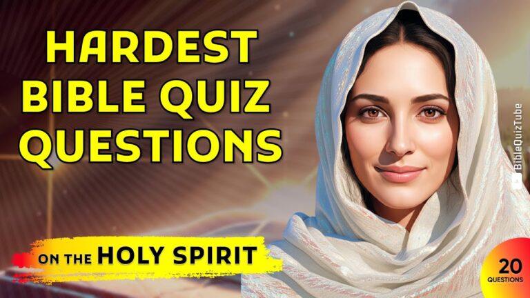 20 Bible Quiz Questions: Holy Spirit Trivia Challenge! - Bible Quiz Tube