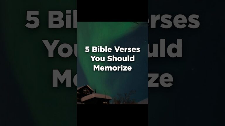5 Bible Verses Every Christian Must Know🥇#shorts