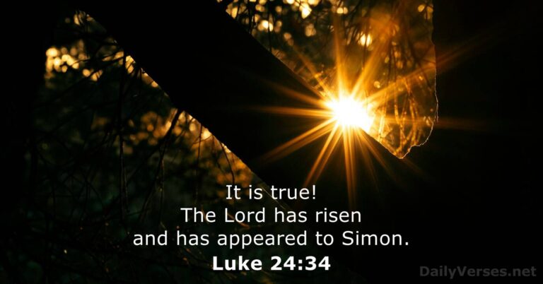 April 5, 2026 – Bible verse of the day Luke 24:34