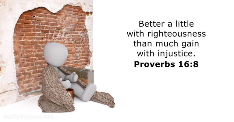 April 9, 2026 – Bible verse of the day Proverbs 16:8