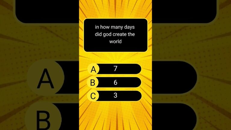 “Bible Quiz Challenge | Only True Believers Can Get All Answers Right!”