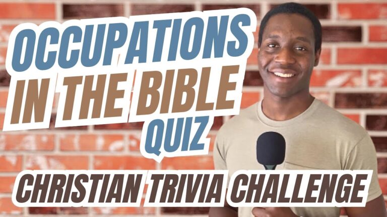 Bible Quiz: Jobs In The Bible (15 Questions) | Christian Trivia Challenge