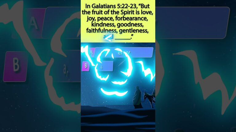 Bible Quiz Question Fruit of the Spirit 100