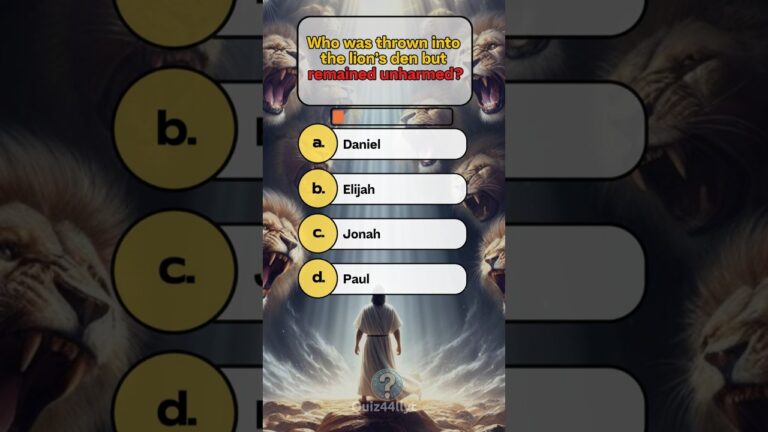 Bible Trivia Challenge: 5 Essential Questions to Test Your Faith! #shorts