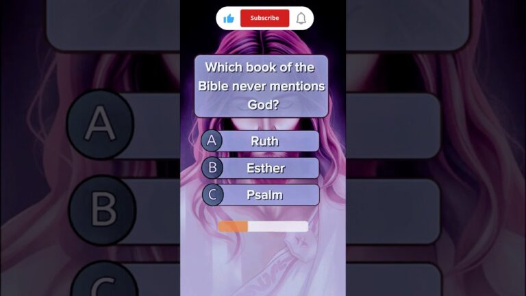 Bible quiz challenge