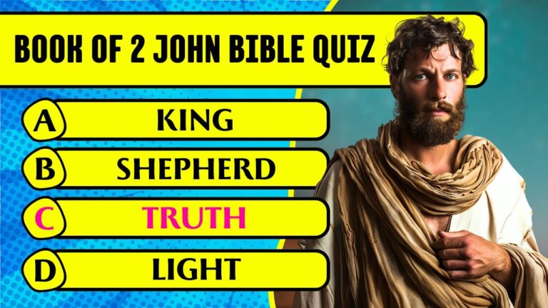 Book of 2 John Bible Quiz & Trivia (30 Hardest Questions & Answers to Test Your Bible Knowledge)