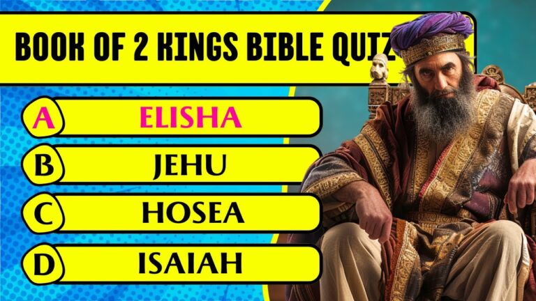 Book of 2 Kings Bible Quiz & Trivia (30 Hardest Questions & Answers to Test Your Bible Knowledge)