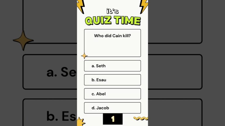 Can you answer these old testament quiz questions? #quiz #thebiblebrain#oldtestament