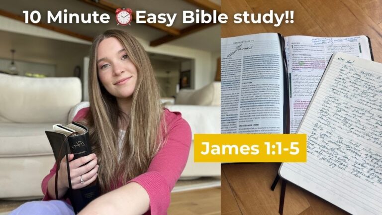 EASY 10 Minute Bible Study for Trials | James 1:1-5 🙏 EASY 10 Minute Bible Study for Trials | James 1:1-5 🙏