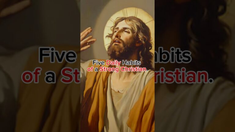 Five daily habits of a strong Christian. #jesus #viral ￼