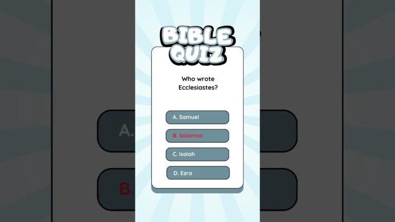 Fun Bible Quiz #jesus #shorts #bible #quiz #games #faith #trivia #triviagames #challenge #christian