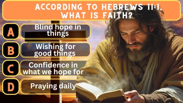 📖 Hebrews Bible Quiz Challenge! | Discover the Power of Faith and the Word
