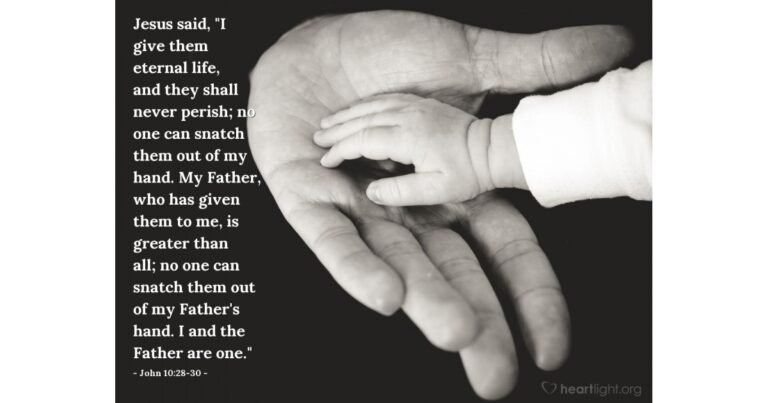 John 10:28-30 — Today's Verse for Tuesday, April 21, 2026