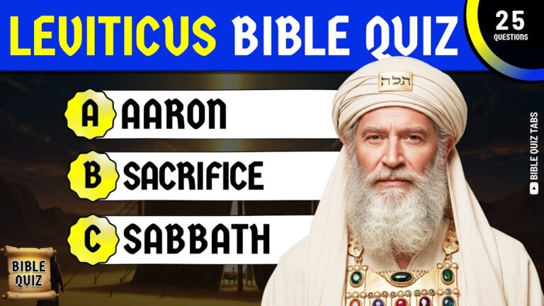 Leviticus Bible Quiz: 25 Questions and Answers to test your knowledge.