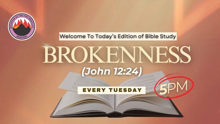 MFM Lekki Phase 1 – Online Bible Study Programme || Brokenness MFM Lekki Phase 1 - Online Bible Study Programme || Brokenness