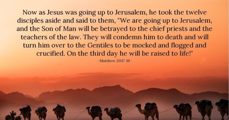 Matthew 20:17-19 — Today's Verse for Thursday, April 2, 2026