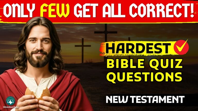 NEW TESTAMENT BIBLE QUIZ CHALLENGE - Only Few Get All Correct! | Bible Quiz Tube