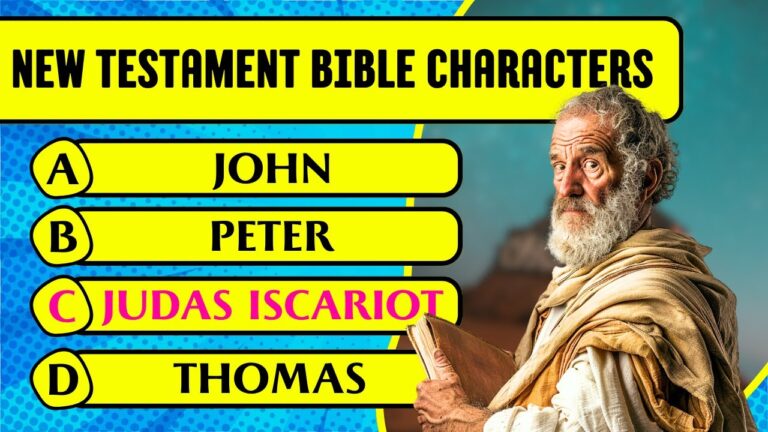 New Testament Bible Characters Bible Quiz (50 Hardest Questions & Answers)
