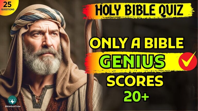 Only a Bible Genius Scores 20+! 25 Hard Bible Quiz Questions with Answers | Bible Quiz Tube Only a Bible Genius Scores 20+! 25 Hard Bible Quiz Questions with Answers | Bible Quiz Tube